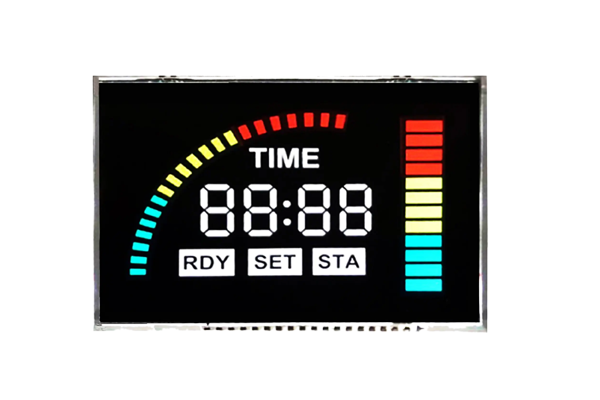 세그먼트 LCD 디스플레이의 다른 뷰 각도