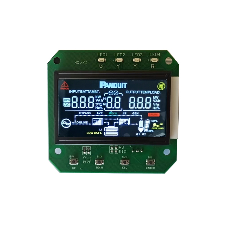 7 세그먼트 LCD 디스플레이 흑백 VA 포지티브 LCD 모델